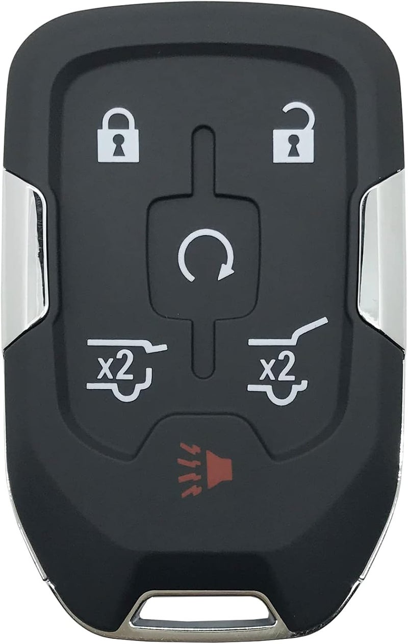 vurbemes Replacement Key Fob Cover Case fit for Chevy Suburban Tahoe 2015 2016 2017 2018 2019 2020 GMC Yukon Keyless Entry Smart Remote Key Fob Shell (Black) - Image 1